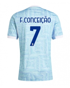 Juventus Francisco Conceicao #7 Maglia Gara Trasferta Repliche 2025-26 Maniche Corte